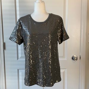 DKNY Fully Sequined Top